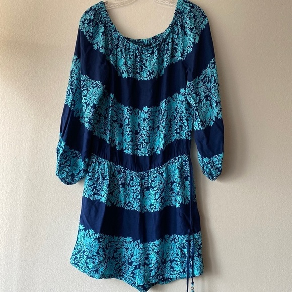 Spiaggia Dolce Romper Size L Navy/Turquoise - Picture 1 of 8